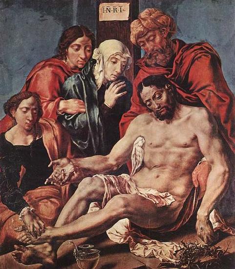 HEEMSKERCK, Maerten van Lamentation of Christ oil painting picture